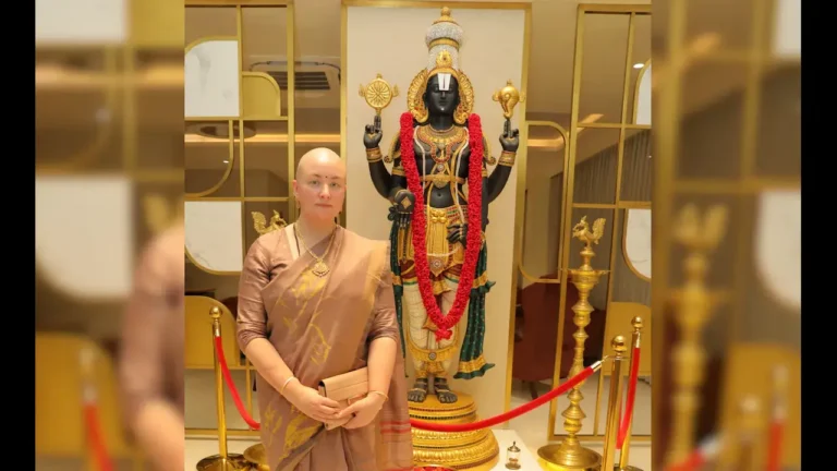 Anna Lezhneva, Wife of Pawan Kalyan, Fulfills Religious Vow with Head Tonsuring Ritual at Tirumala