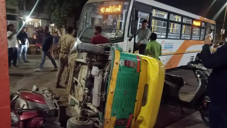 Rajkot City Bus Driver Hits Several Vehicles, Three Killed, Many Injured