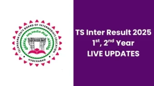 TS Inter 2nd Year Results 2025: Telangana Board Declares Class 12 Results
