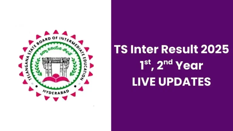 TS Inter 2nd Year Results 2025: Telangana Board Declares Class 12 Results